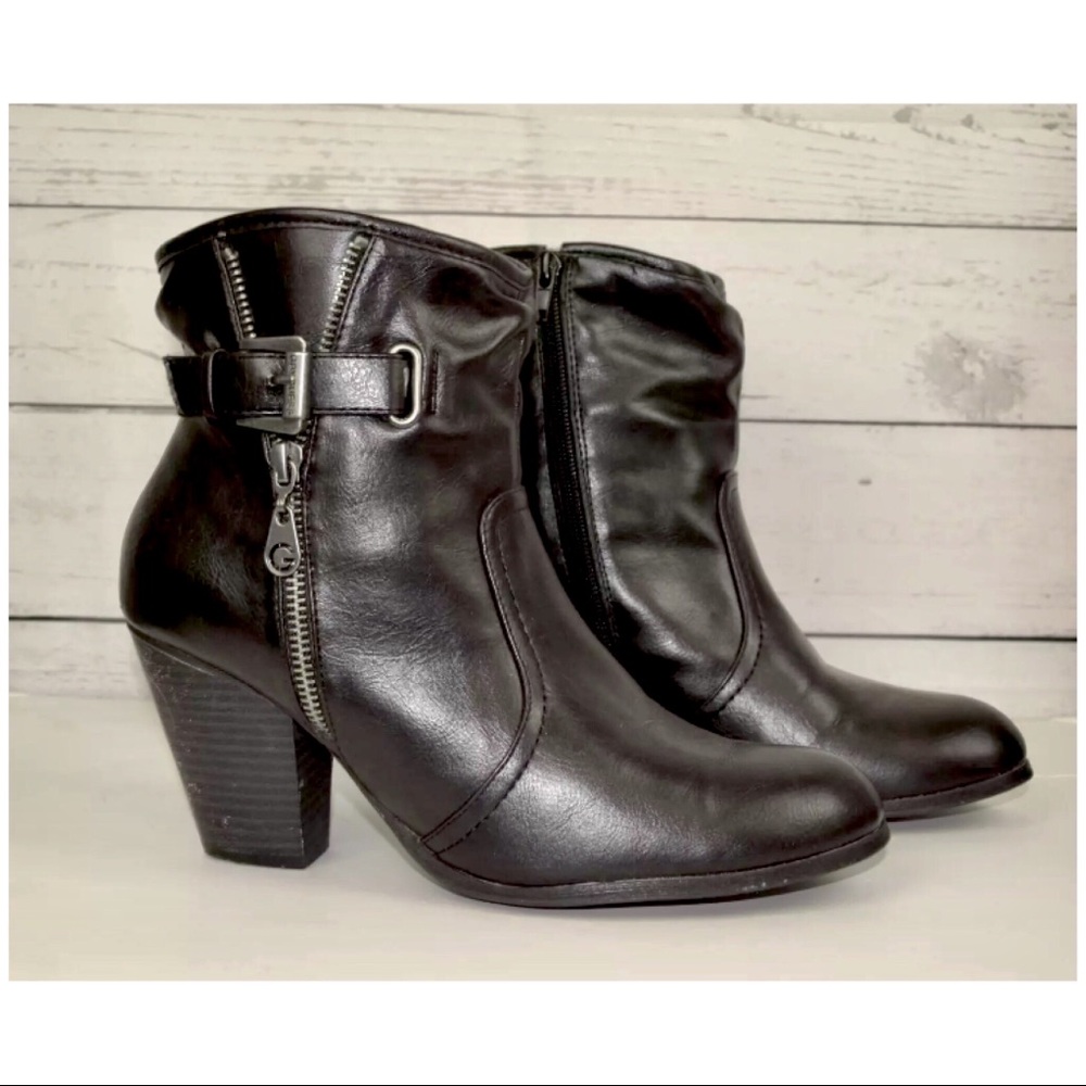 G By Guess Sz: 9.5 Ankle Block Heel Bootie